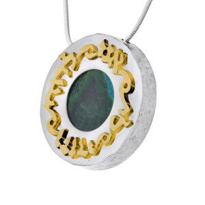 Ani L’dodi Eilat Collier en pierre or et argent