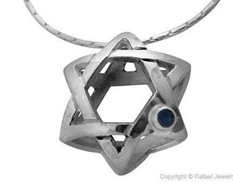 YAFEINI Collana Stella Di David In Argento Sterling 925 Con Menorah – Regalo Ebraico Hanukkah