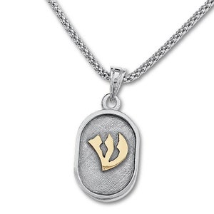 Sterling Silver and 14k Yellow Gold Nano Bible Charm