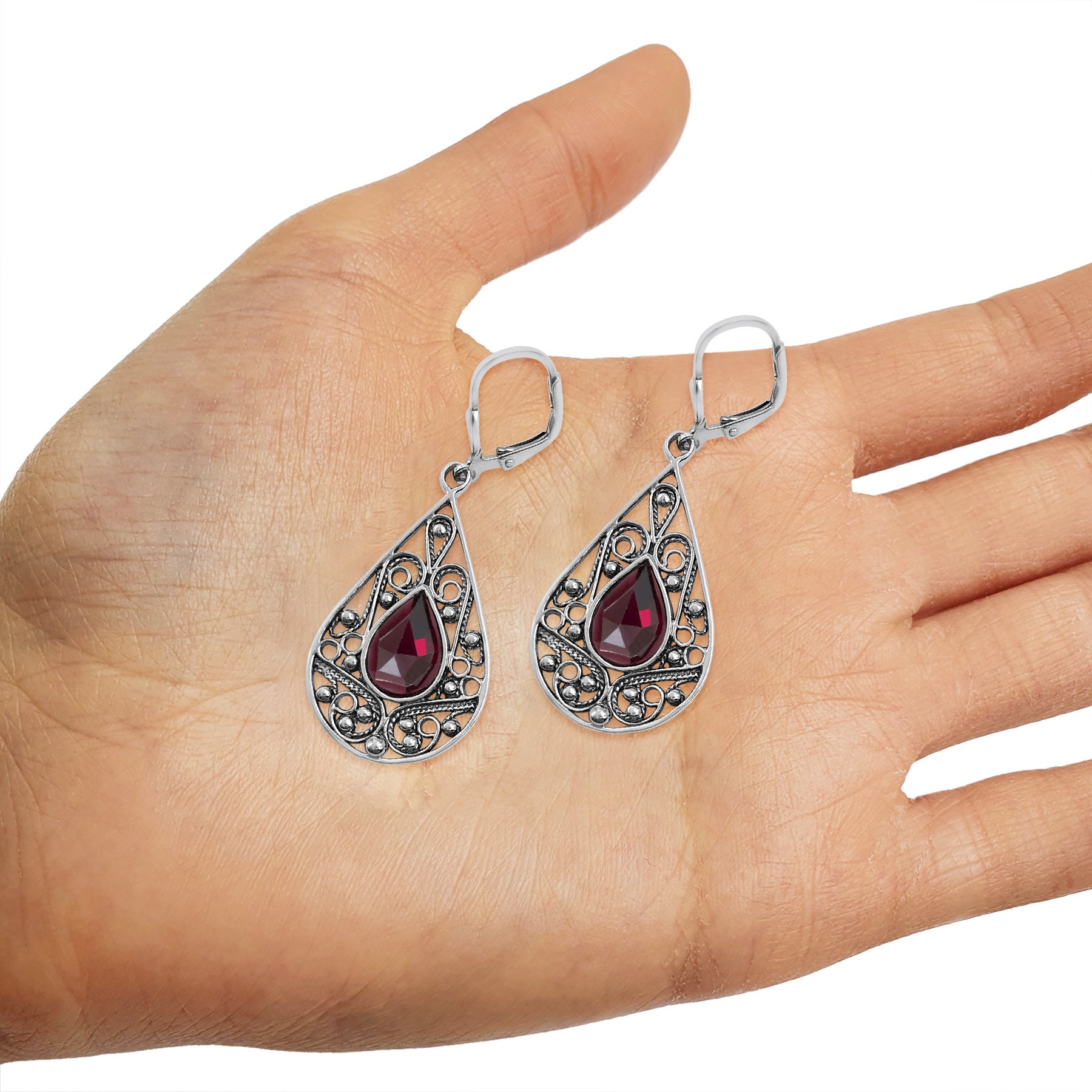 Gerardo Sacco orecchini Iride in argento e zirconia sfaccettata 27530ra