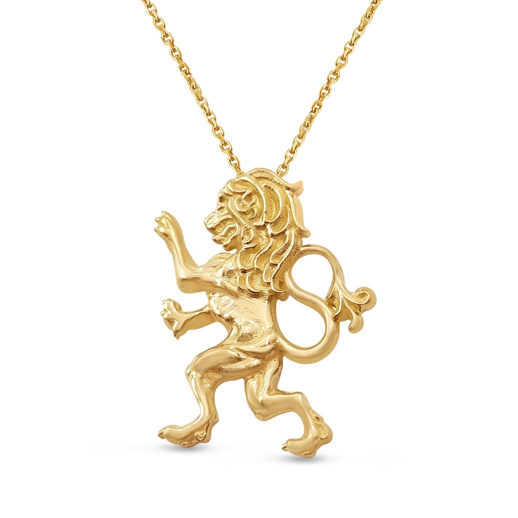 14K Gold Lion of Judah Pendantsolid 