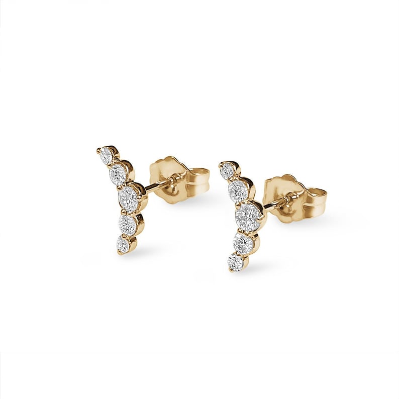 Diamond Dangle Climber Studs