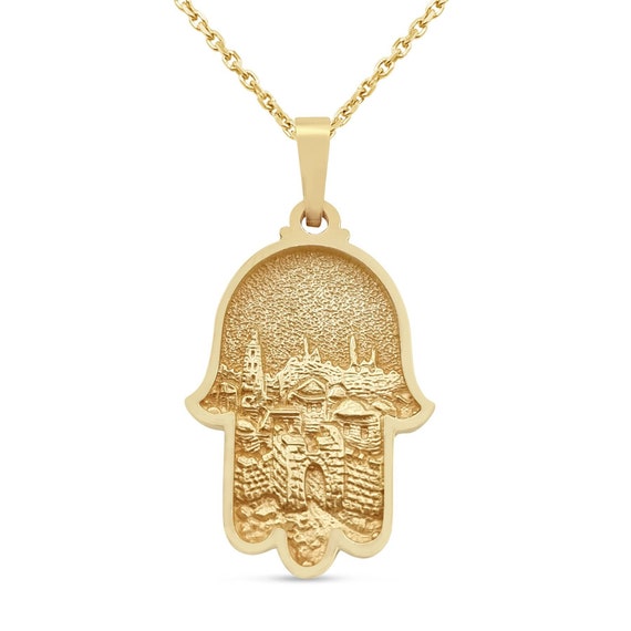 14k hamsa pendant deals