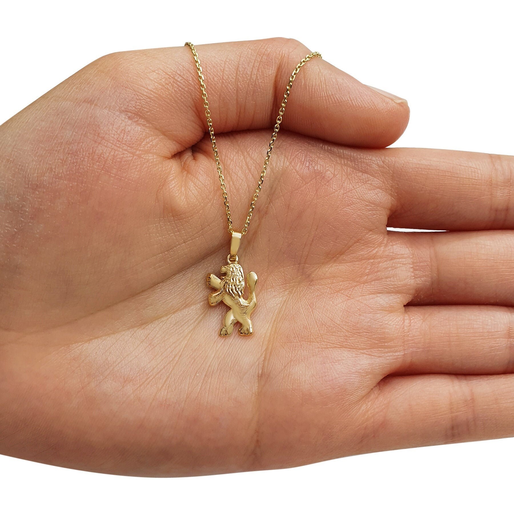 Gold Small Lion Pendant - Etsy Hong Kong Gold Small Lion Pendant - Etsy Hong Kong