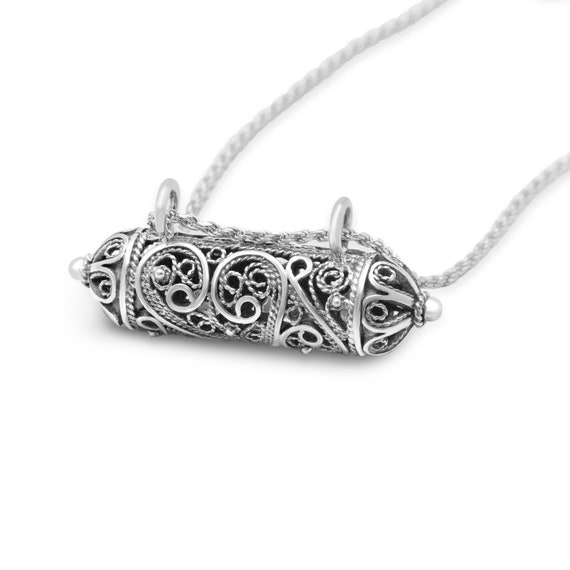Mezuzah necklace shop etsy