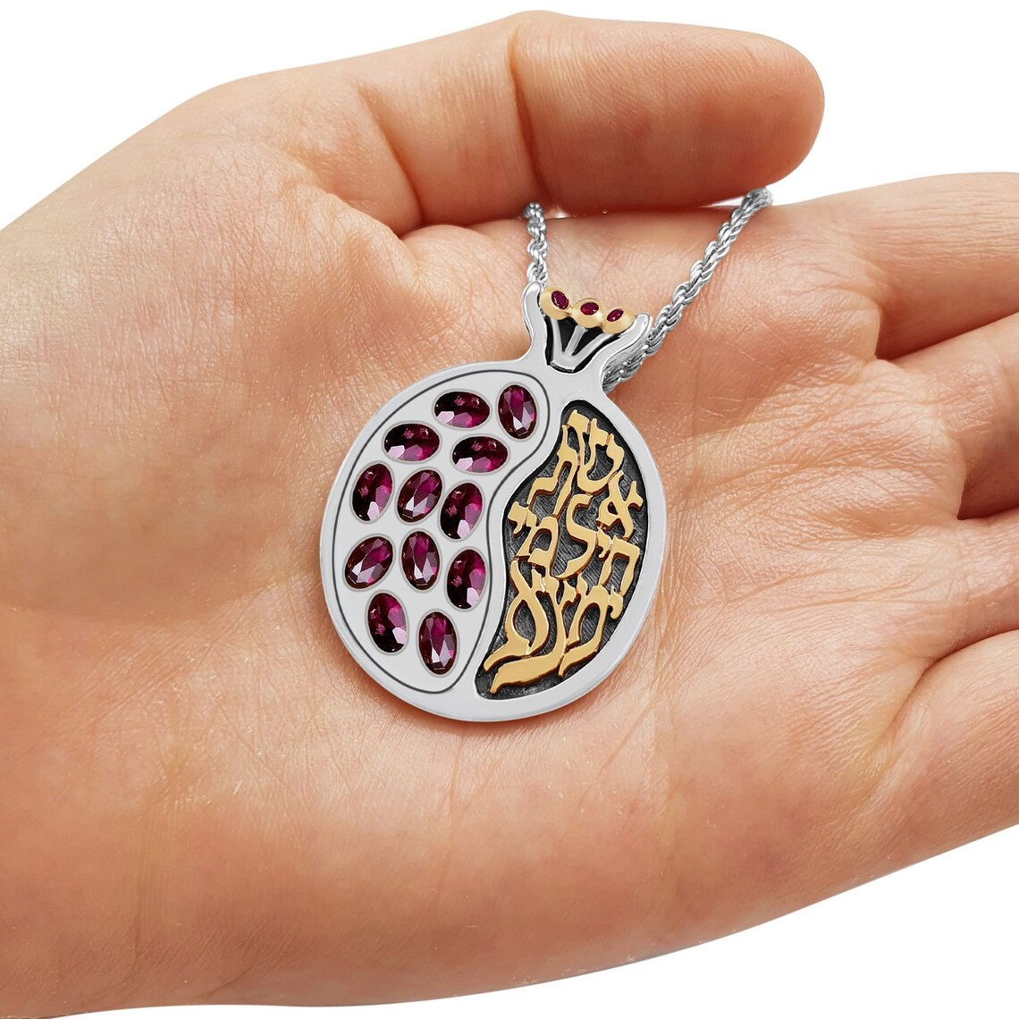 Silver And Gold Bible Verse Pomegranate Rimon Pendant Etsy silver-and-gold-bible-verse-pomegranate-rimon-pendant-etsy