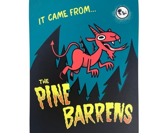 Jersey Devil screen print: 'It Came From the Pine Barrens'