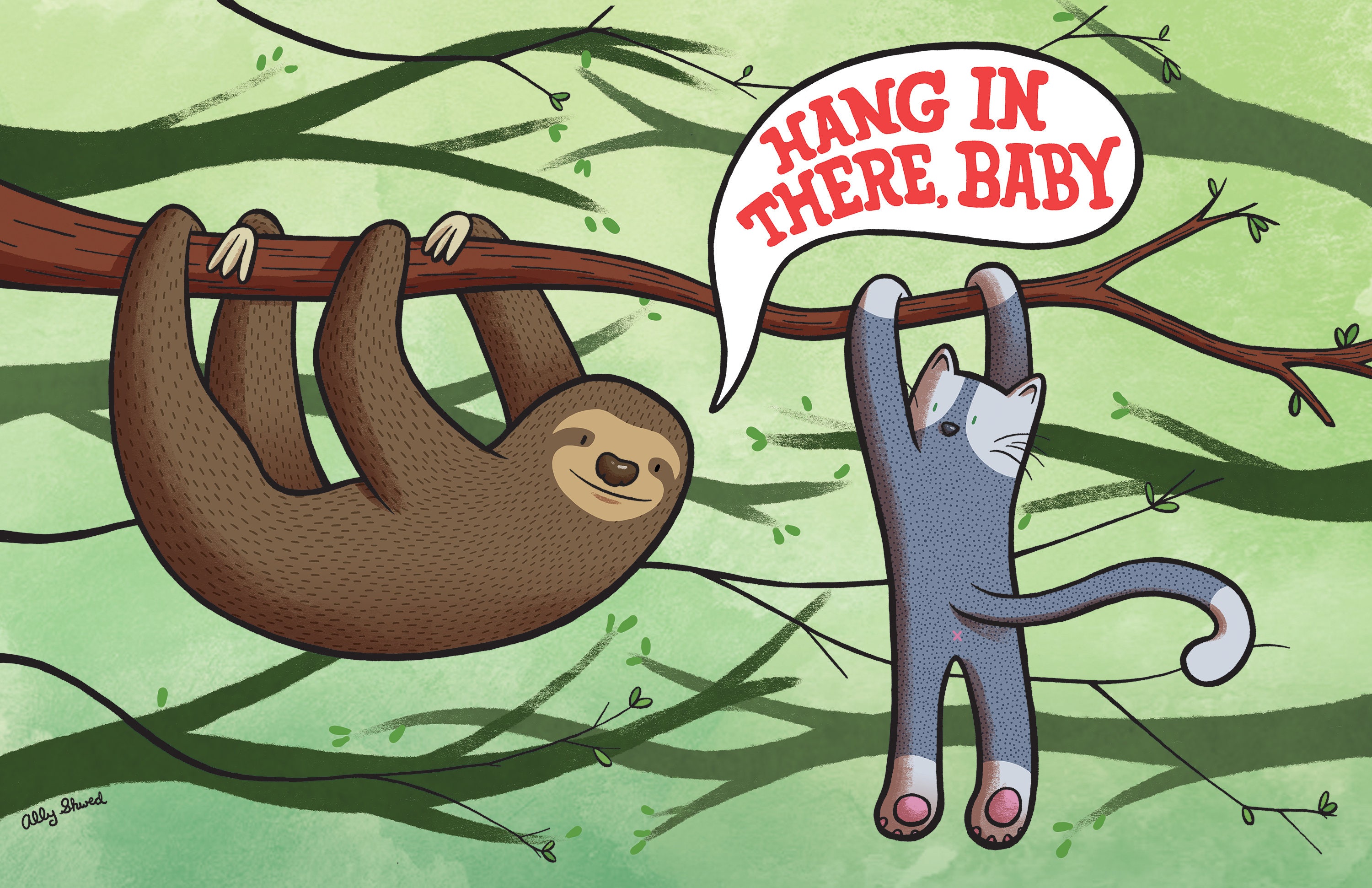 Print: 'Hang in There Baby' | Etsy