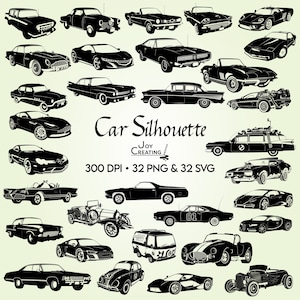 Cars Clipart Silhouettes SVG