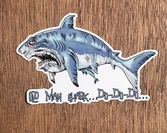 5" Shark Vinyl Sticker