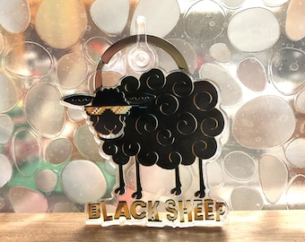 2" Black Sheep Keychain