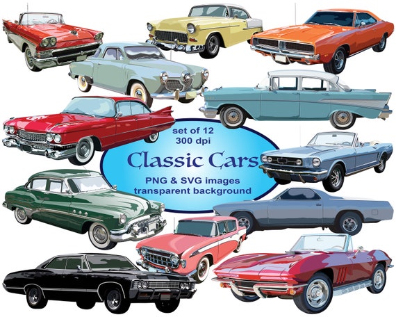 Download Classic Car Clipart Svg Clipart Automobile Clipart Cars Etsy
