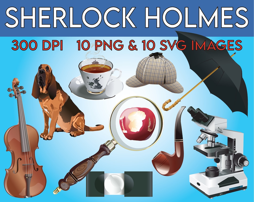 Sherlock Holmes Clip Art, UK Clipart, SVG Clipart, England Clipart ...