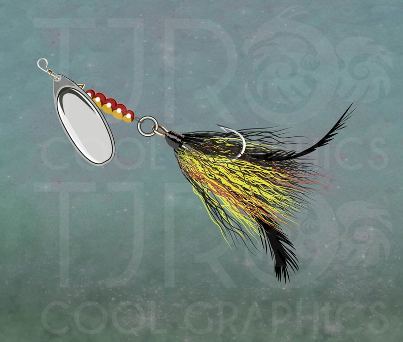 Fishing Lures Clip Art SVG Clipart Fishing Clipart Sports ...