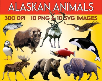 Alaskan Animals Clip Art