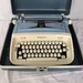 Vintage 1960’s Turquoise Font Royal Safari Manual Typewriter Hard Case ...