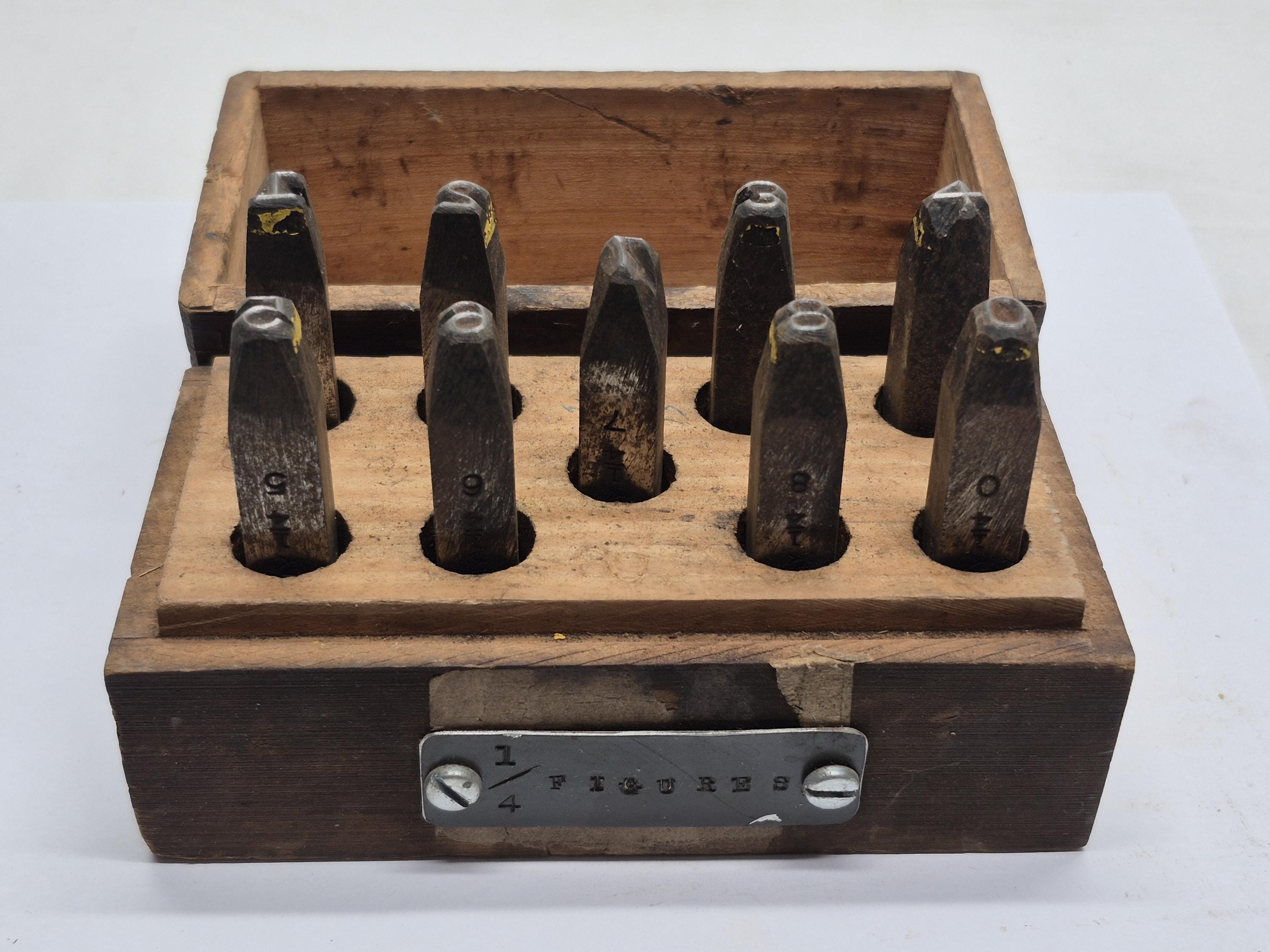 メタルスタンプ セット ミリタリー 打具 アメリカ ビンテージ Vintage Steel Stamps - Etsy