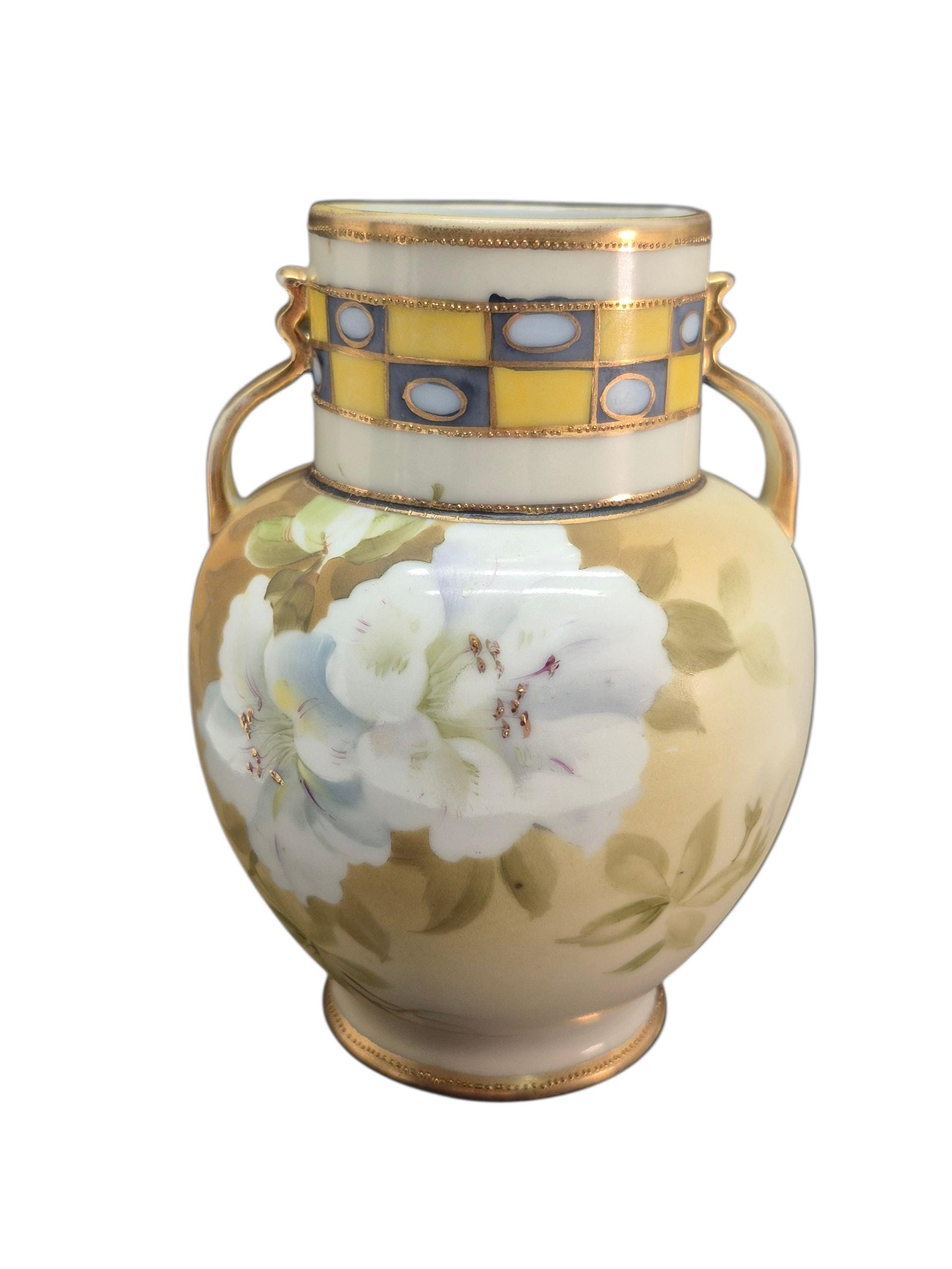 Nippon Two Handled Vase - Etsy