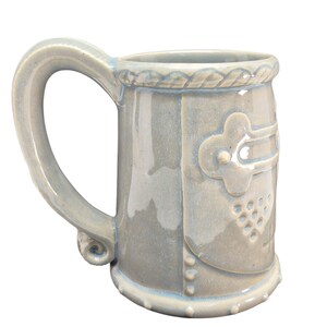 Beer Stein Mug, Knight Armor Helmet, Pennsylvania Renaissance Fair, Ceramic Pottery Coffee Cup