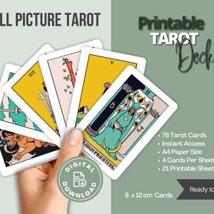Baraja de tarot con imágenes completas/baraja de tarot intuitiva/cartas de adivinación/cartas de orientación