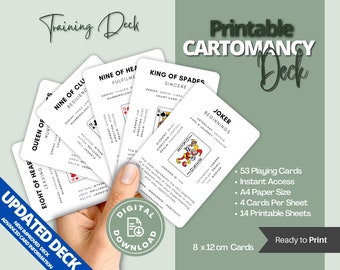 Jeu de Cartomancie | Cartes de fortune | Cartes à jouer | Cartes d'orientation