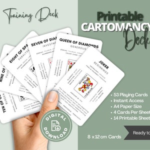 Cartomancy Deck | Fortune Telling Cards | Playing Cards | Guidance Cards