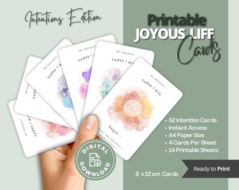 Intention Cards  | Yoga Cards | Meditation Cards | Self Discovery Cards