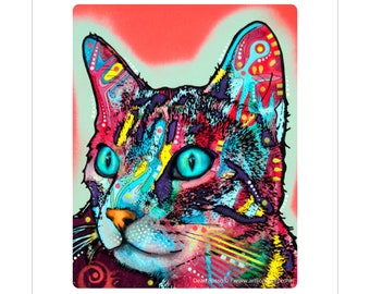 Curious Cat Pop Art Vinyl Sticker