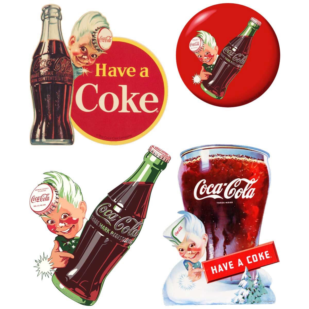 OLD ORIGINAL STICKER / Old Original Sticker COCA COLA (cm 6 x 6) a