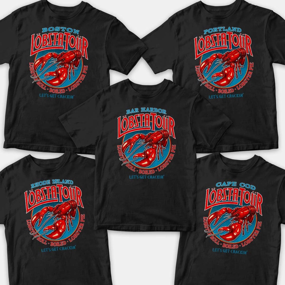 SET YOU FREE TOUR 2006 Tシャツ Mサイズ Lobsta Tour T-shirt, New England Souvenir, Black Cotton Unisex Tee