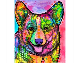 Corgi Dog Pop Art Vinyl Sticker
