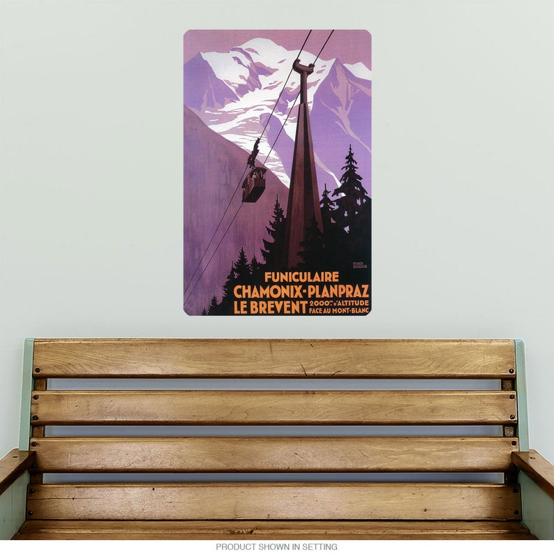 Funiculaire Chamonix France Skiing Wall Decal