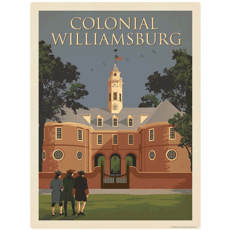 Bumper Sticker: Colonial Williamsburg Virginia Vinyl Sticker–laptop ...