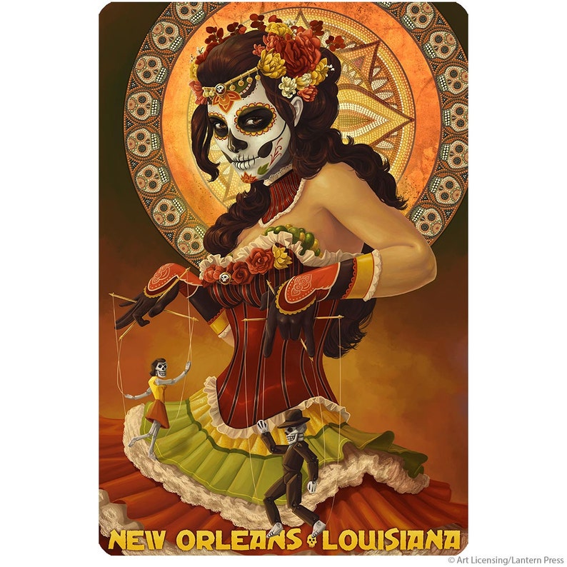 New Orleans Louisiana Voodoo Puppets Wall Decal Etsy