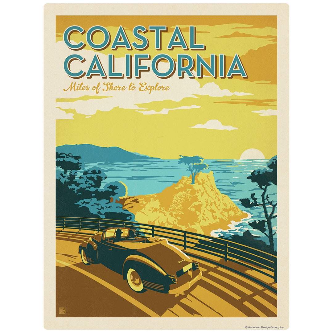 Coastal California Decalpeel and Stick Graphicremovable Wall - Etsy