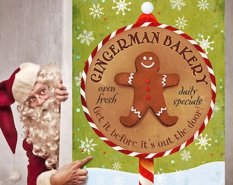 Gingerman Bakery Christmas Wall Decal - #68313