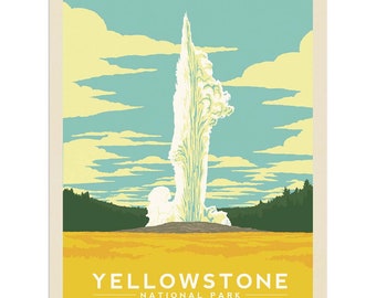 Yellowstone National Park Geyser Peel & Stick Wall Decal