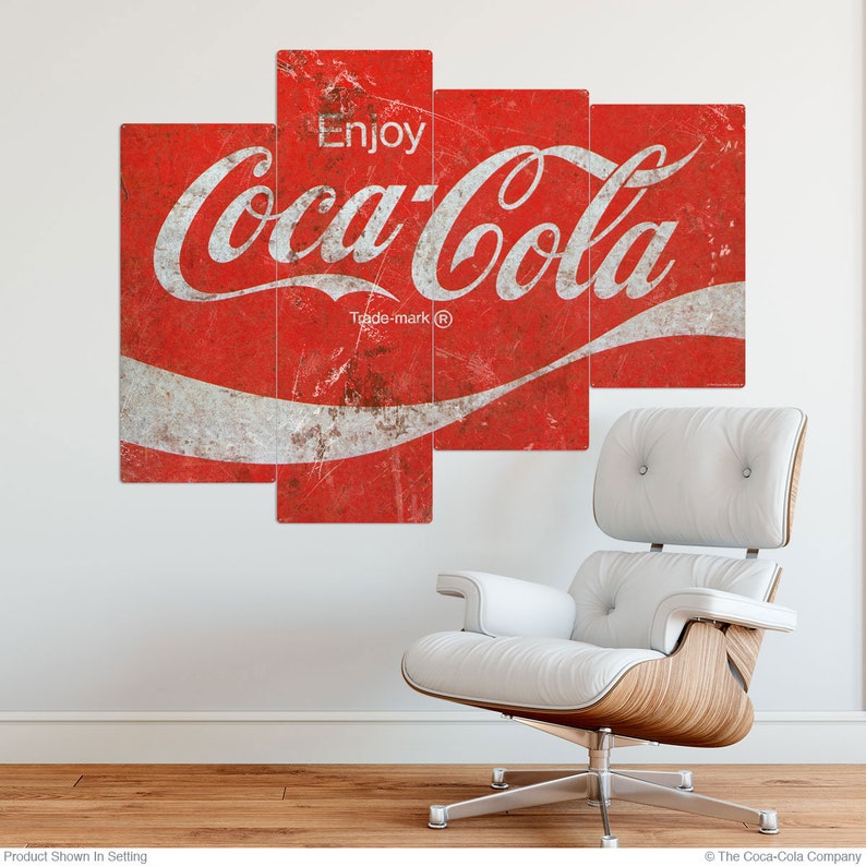 Download Enjoy Coca-Cola 1969 Wave Logo Large Metal Signs ...