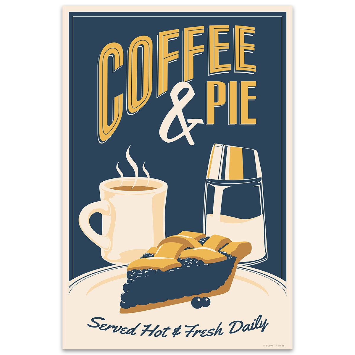 Coffee and Pie Kitchen Vinyl Sticker Luggage iPad Notebook image
