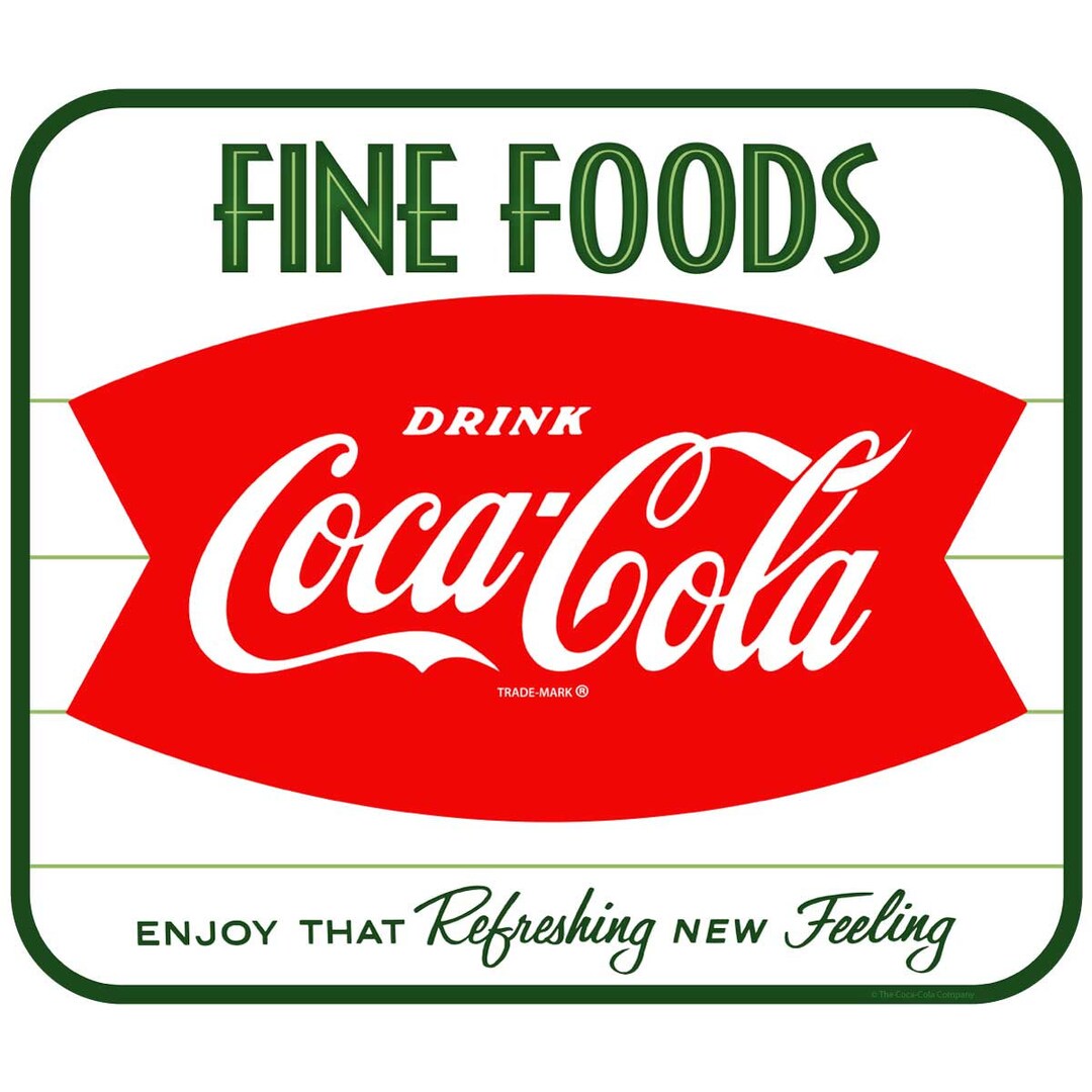 COCA COLA PATCH VINYLE FLOCAGE PUBLICITAIRE - PETIT MODÈLE