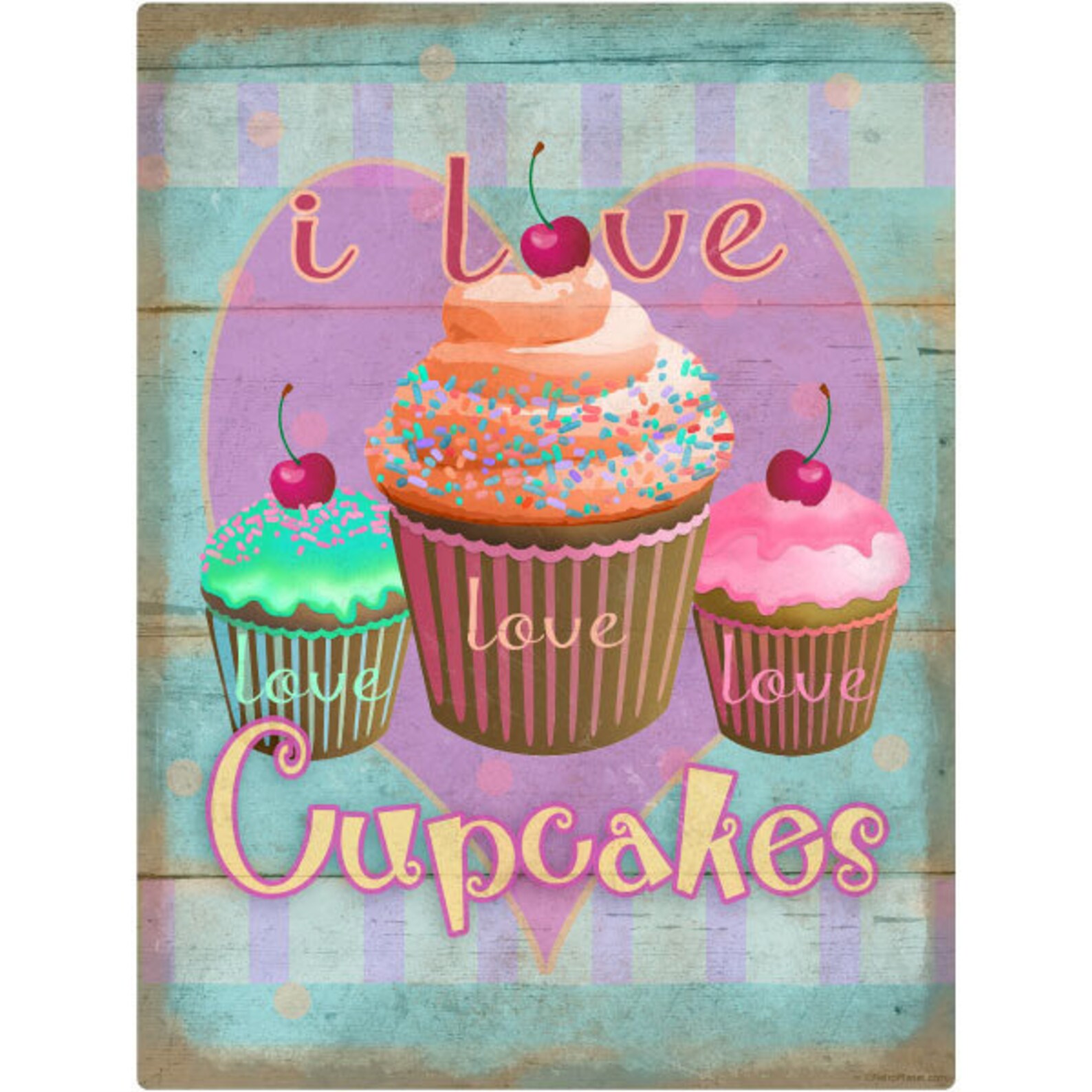 I Love Cupcakes Wall Decal - Etsy