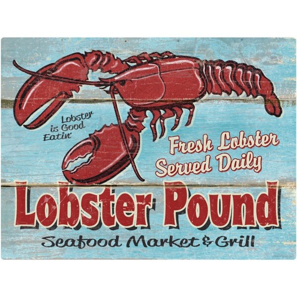 Lobster Pound Seafood Market Wall Decal | Etsy