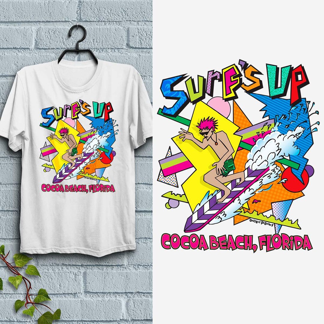 Surfs Up Polkadots Stripes T-Shirt