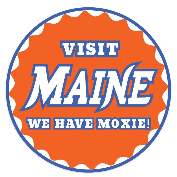 Vinyl Sticker; Visit Maine Moxie State Pride Decal, Waterproof Souvenir for Scrapbooking, Laptop, Water Bottle, Car and More!