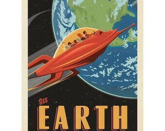 See Earth Space Travel Wall Decal, Peel and Stick Graphic