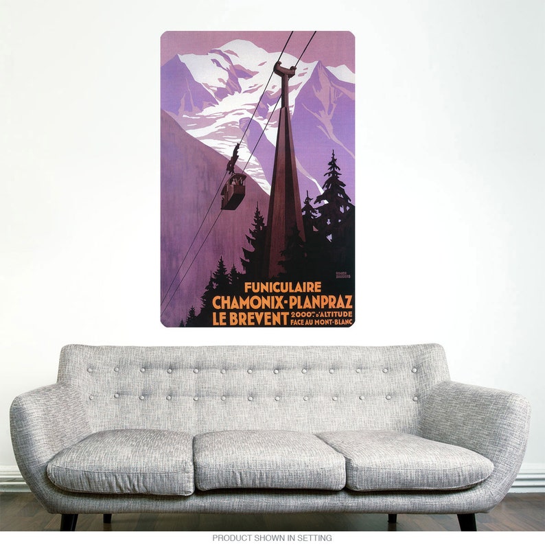 Funiculaire Chamonix France Skiing Wall Decal