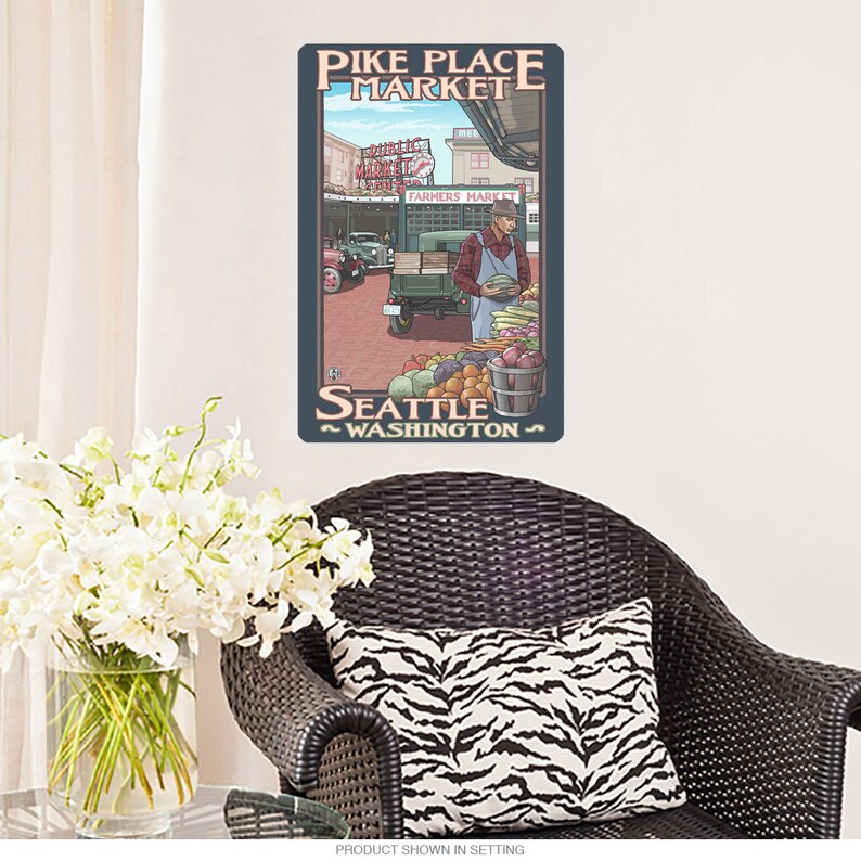 Pike Place Seattle Washington Wall Decal