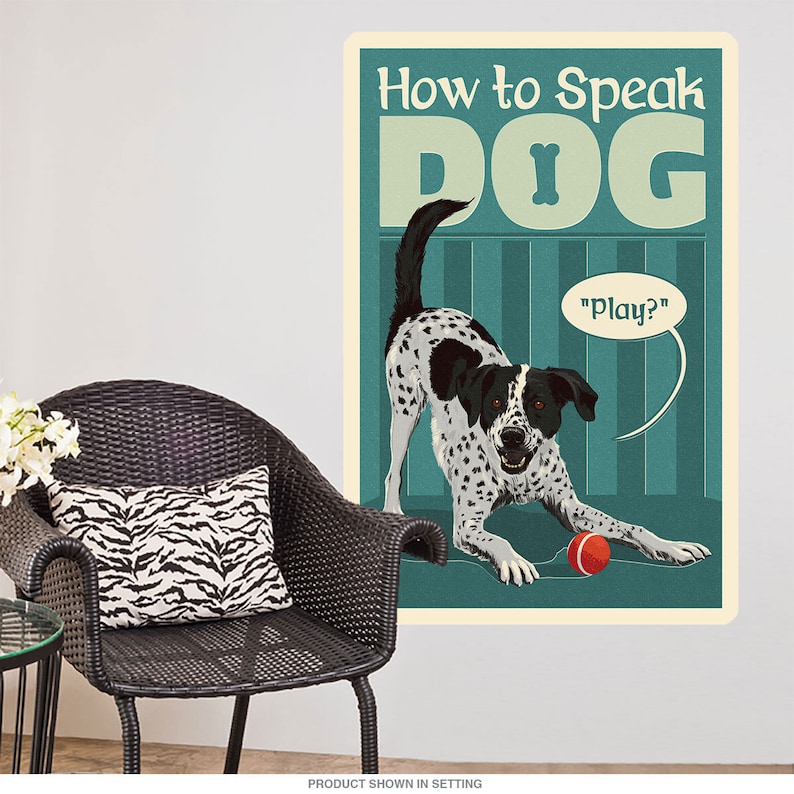 How to Speak Dog Play Ball Wall Decal