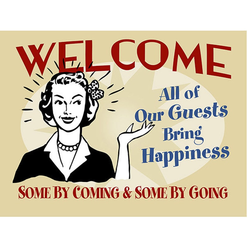Guests Bring Happiness Wall Decal Etsy