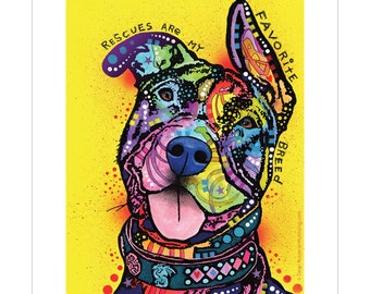 Pit Bull Dog Pop Art Vinyl Sticker